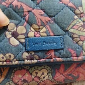 Vera Bradley Quilted Floral Wallet - Blue and Pink